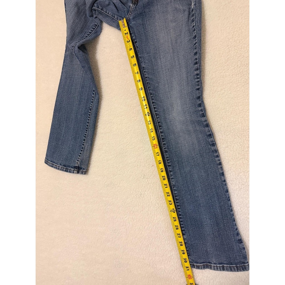 Levis 515 Jeans Girls 4 Blue Medium Wash Stretch Denim Bootcut Mid Rise - Picture 9 of 11